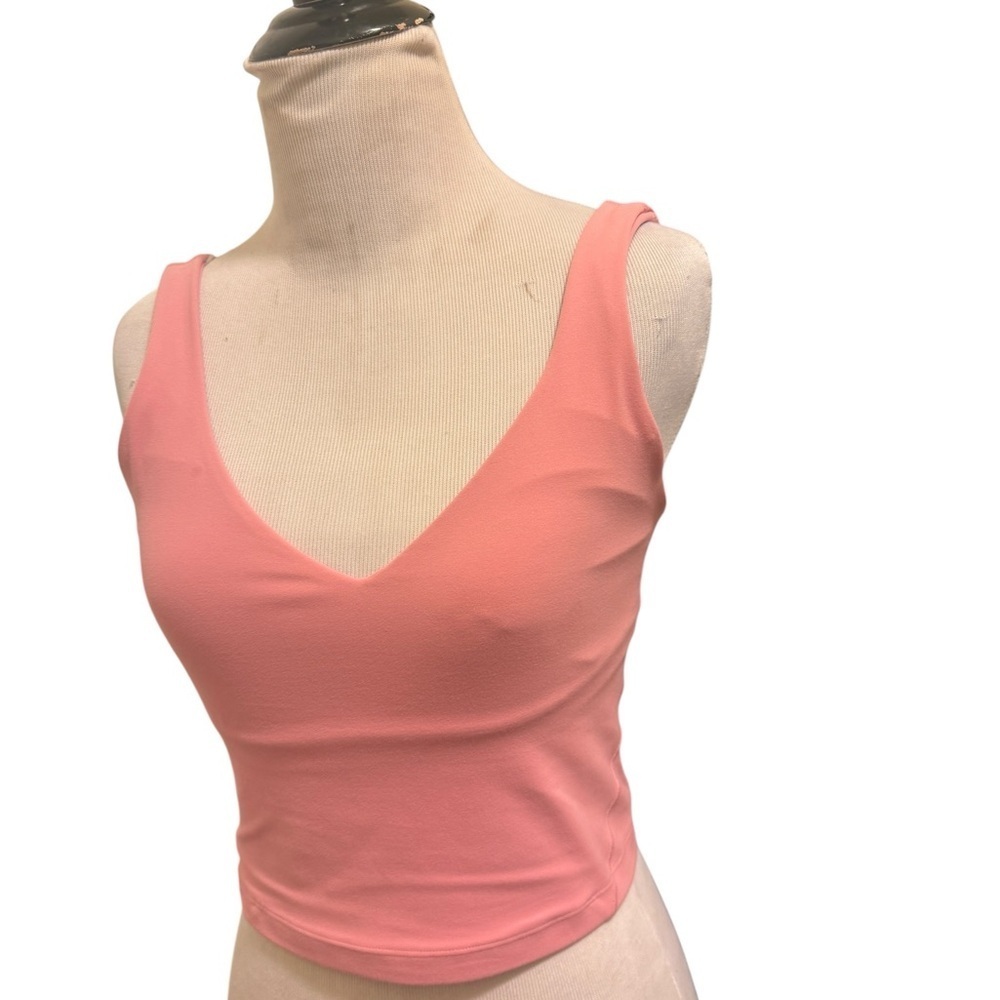 Lululemon Pink Athletic Tank Top with attached sport bra - Picture 7 of 8